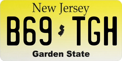 NJ license plate B69TGH