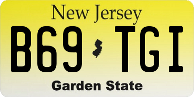 NJ license plate B69TGI