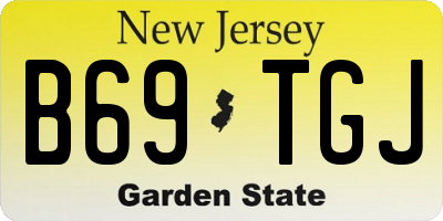 NJ license plate B69TGJ