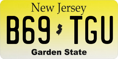NJ license plate B69TGU