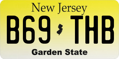 NJ license plate B69THB
