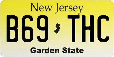 NJ license plate B69THC