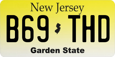 NJ license plate B69THD