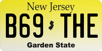 NJ license plate B69THE