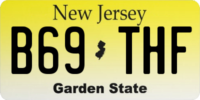 NJ license plate B69THF