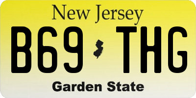 NJ license plate B69THG