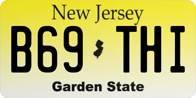NJ license plate B69THI