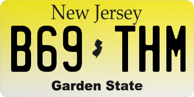 NJ license plate B69THM