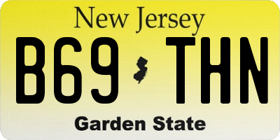 NJ license plate B69THN