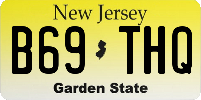 NJ license plate B69THQ