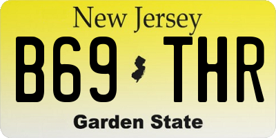 NJ license plate B69THR