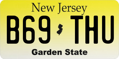NJ license plate B69THU