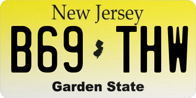 NJ license plate B69THW