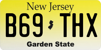 NJ license plate B69THX