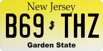 NJ license plate B69THZ