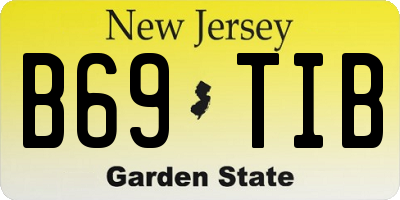 NJ license plate B69TIB