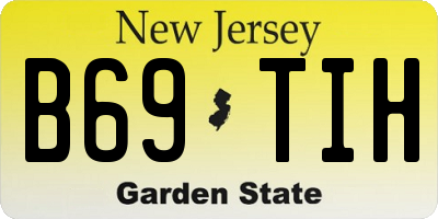 NJ license plate B69TIH