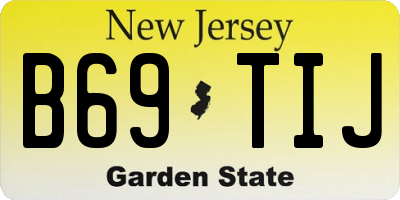 NJ license plate B69TIJ