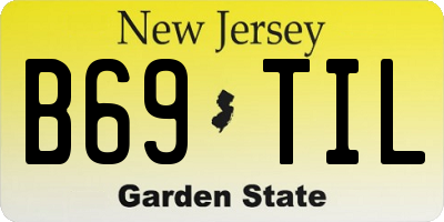 NJ license plate B69TIL