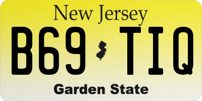 NJ license plate B69TIQ