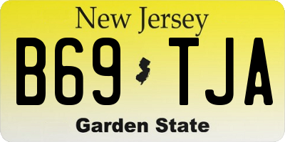 NJ license plate B69TJA