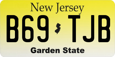 NJ license plate B69TJB