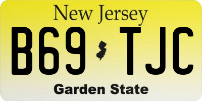 NJ license plate B69TJC