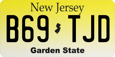 NJ license plate B69TJD