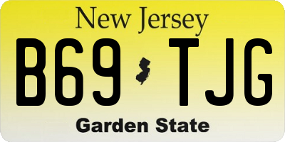 NJ license plate B69TJG