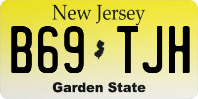 NJ license plate B69TJH