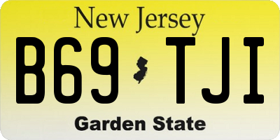 NJ license plate B69TJI