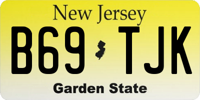 NJ license plate B69TJK
