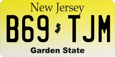 NJ license plate B69TJM