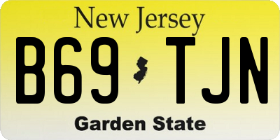 NJ license plate B69TJN