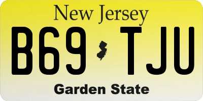 NJ license plate B69TJU