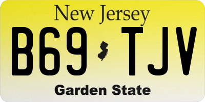 NJ license plate B69TJV