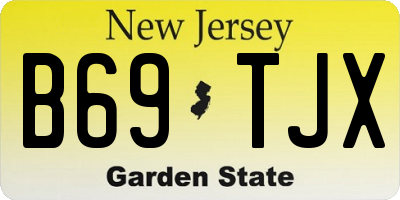 NJ license plate B69TJX