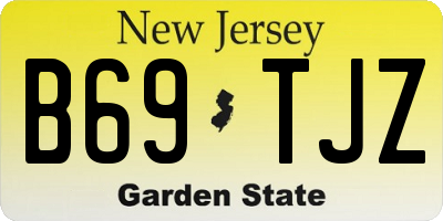 NJ license plate B69TJZ