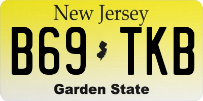 NJ license plate B69TKB