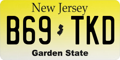 NJ license plate B69TKD