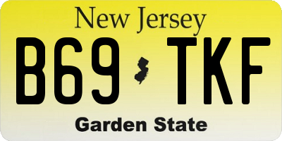 NJ license plate B69TKF