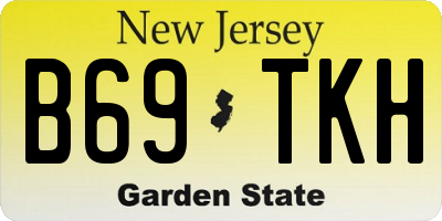 NJ license plate B69TKH