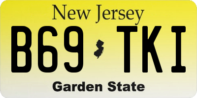 NJ license plate B69TKI