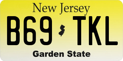 NJ license plate B69TKL
