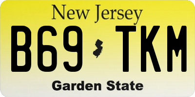 NJ license plate B69TKM