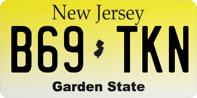 NJ license plate B69TKN