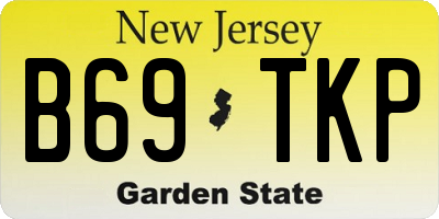 NJ license plate B69TKP