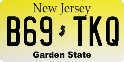NJ license plate B69TKQ