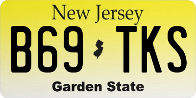 NJ license plate B69TKS