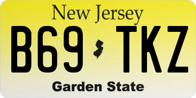 NJ license plate B69TKZ